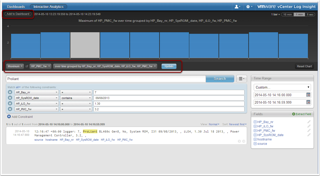 HP Blade Firmware-Levels in Log Insight visualisieren » vrealize.it ...